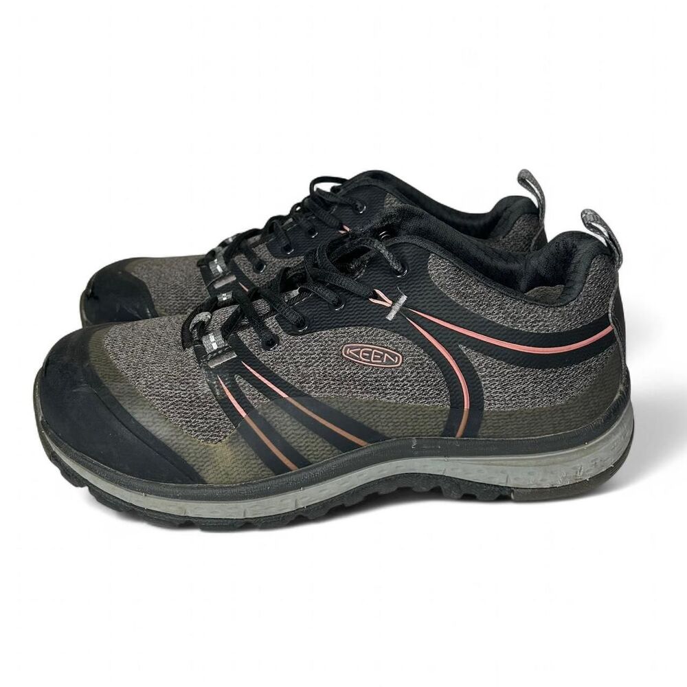 KEEN Utility Women's Sedona Pulse Low aluminum toe work shoes 7  Raven / Rose